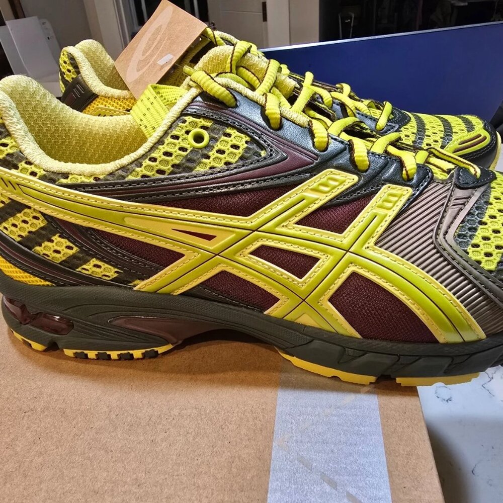 Asics UB9-S Gel-DS Trainer 14 Dark Mustard Truffle Grey New Mens 13 1203A606-750